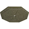 Ekena Millwork Spring Octagonal Medallion (Canopies up to 3"), 29 1/8"OD x 2 1/4"ID x 1 1/8"P, Painted Turtle CM30SPPTF - alternate 4